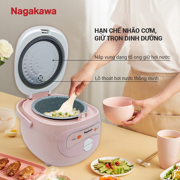 Nồi cơm điện 1L Nagakawa NAG0134