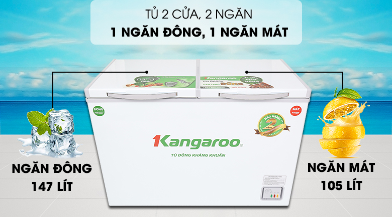 Tủ đông Kangaroo 252 lít KGFZ400NC2