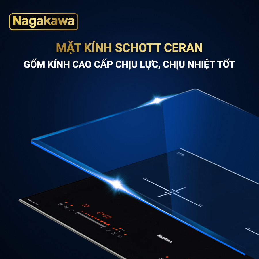 Bếp từ đôi Inverter Nagakawa NAG1215M