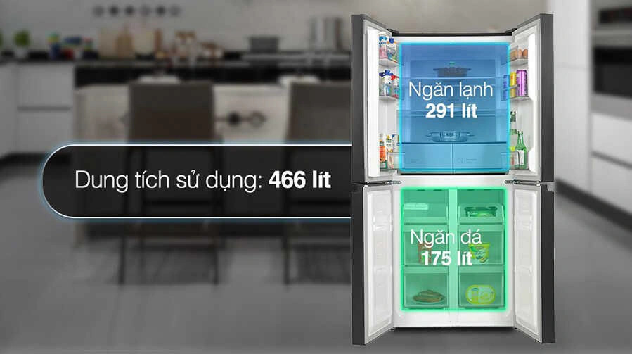 Tủ lạnh Hitachi Inverter 466 lít HR4N7522DSGBVN