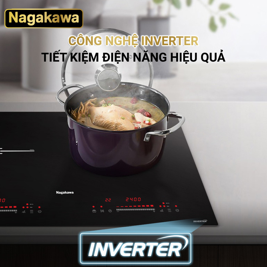 Bếp từ đôi Inverter Nagakawa NAG1215M