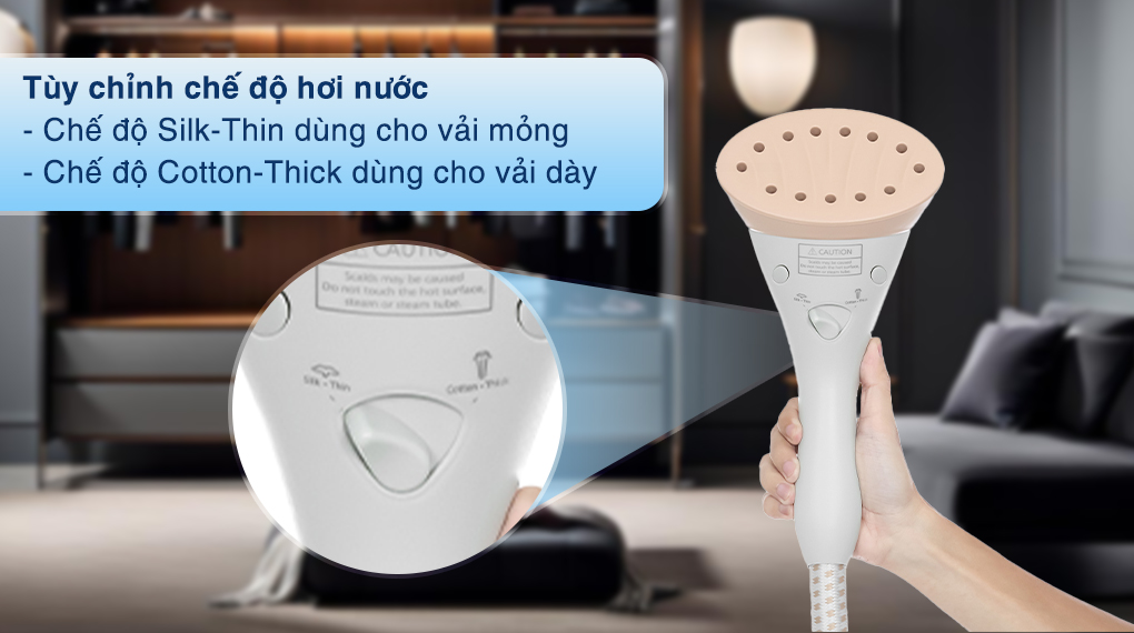 Bàn là hơi nước đứng Panasonic 2000W NI-GSG060WRA