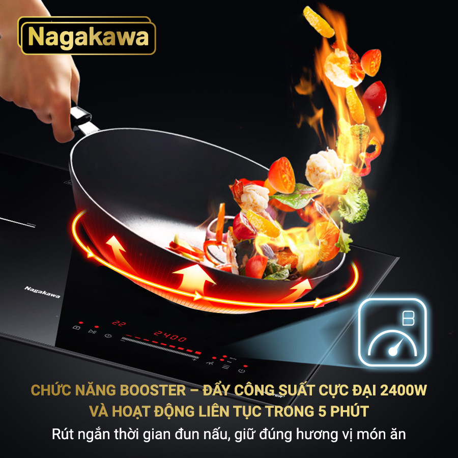 Bếp từ đôi Inverter Nagakawa NAG1215M