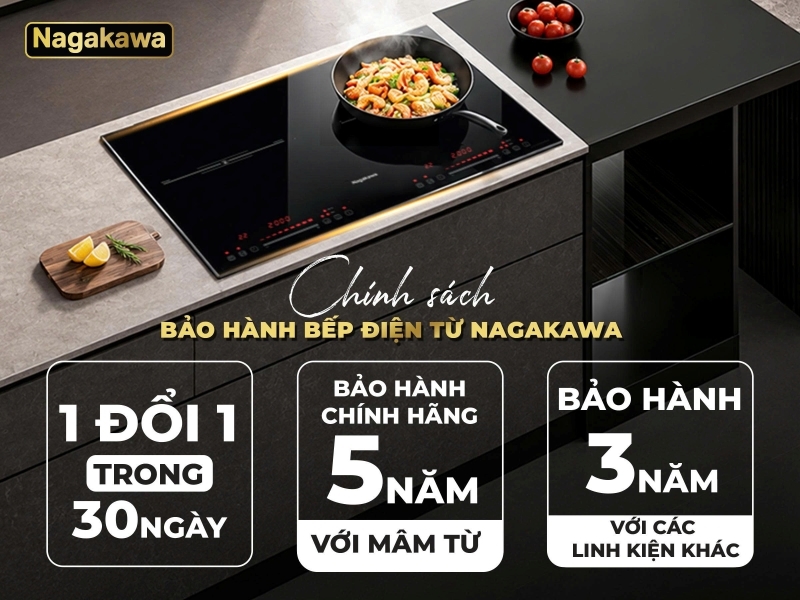 Bếp từ đôi Inverter Nagakawa NK2C15MB