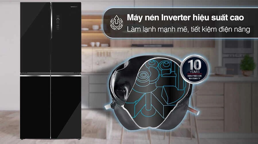 Tủ lạnh Hitachi Inverter 466 lít HR4N7522DSGBVN