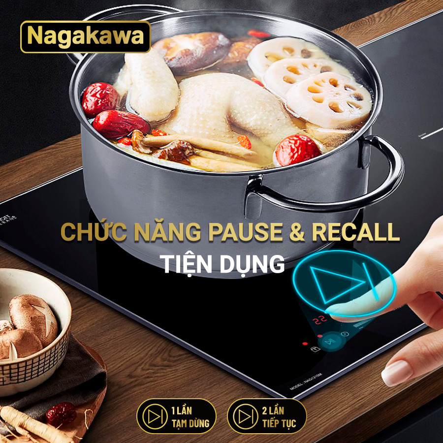 Bếp từ đôi Inverter Nagakawa NAG1215M