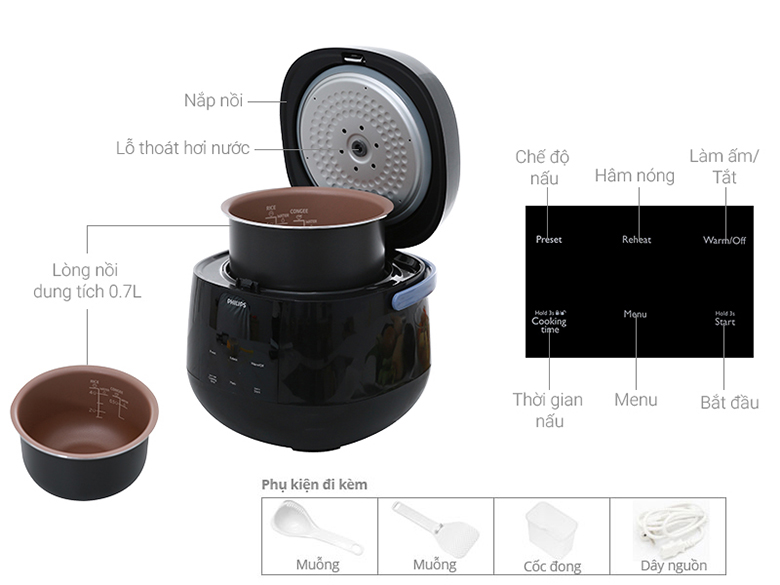 Nồi cơm điện Philips HD3060