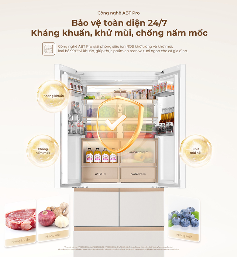 Tủ lạnh Aqua Biến tần 512 lít Multi Door AQR-MA585XA(MC)U1