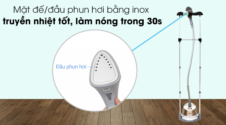 Bàn là hơi nước đứng Kangaroo 1580W KG75B6