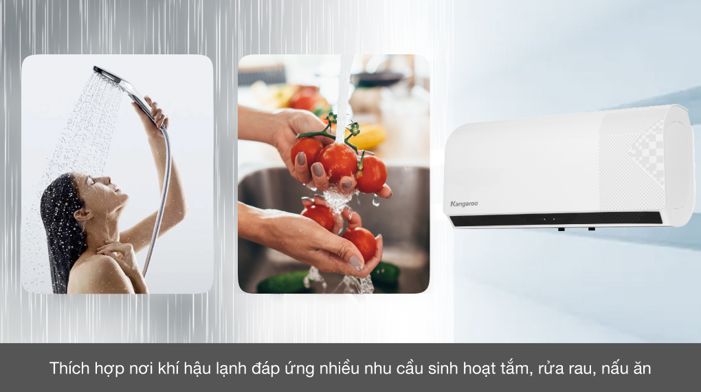 Bình nóng lạnh gián tiếp Kangaroo 30 lít 2500W KG79A3