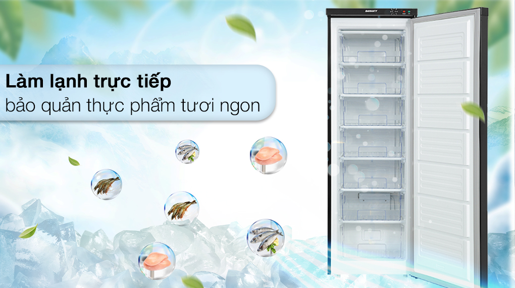 Tủ đông Sanaky Inverter 213 lít VH230VD3
