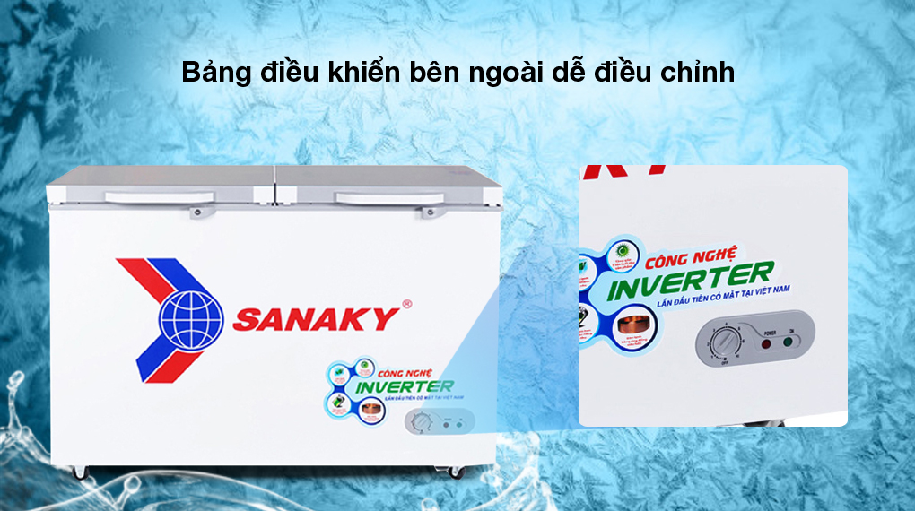 Tủ đông Sanaky Inverter 305 lít VH4099A4K