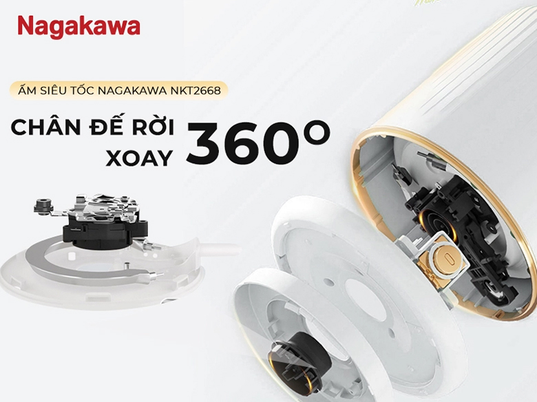 Ấm siêu tốc Nagakawa NKT2668