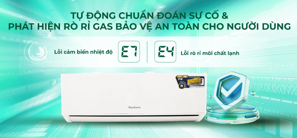 Điều hòa  Nagakawa  1 chiều 12.000BTU NS-C12R2T30