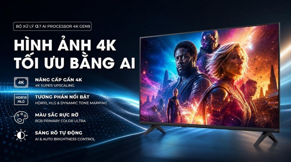 Smart Tivi LG AI 4K 43 inch 43NU855BPSA
