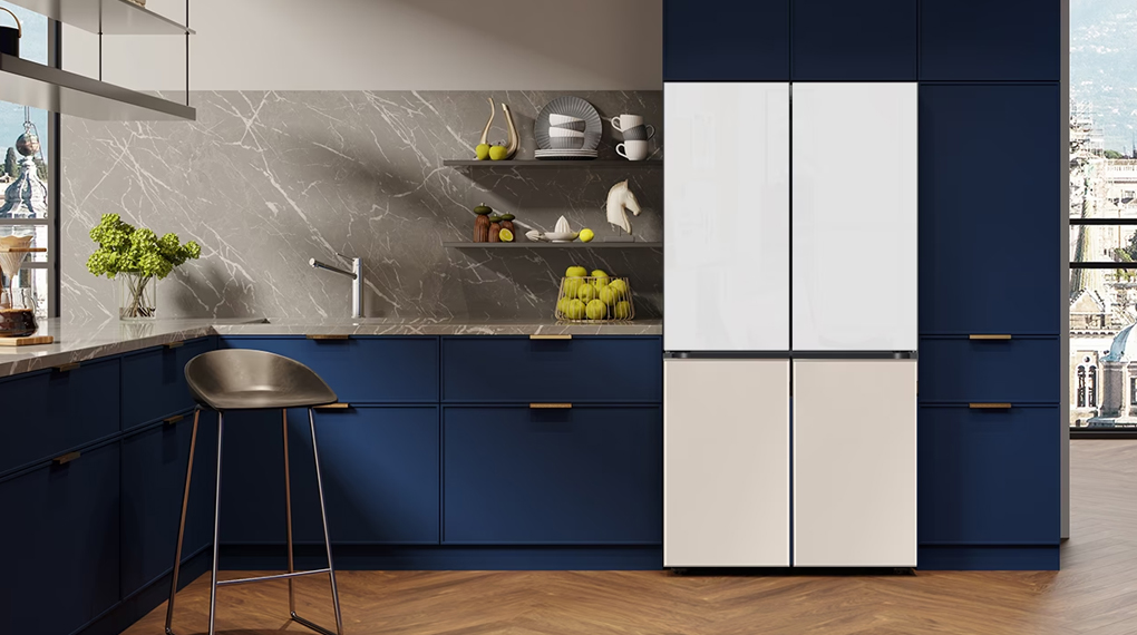 Tủ lạnh Samsung Inverter 648 lít Multi Door Bespoke Door-in-Door RF59CB66F8S/SV