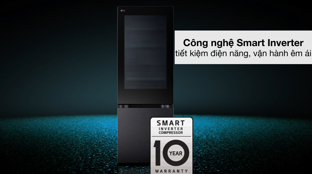 Tủ lạnh LG Inverter 340 lít InstaView LBB33BLMAI