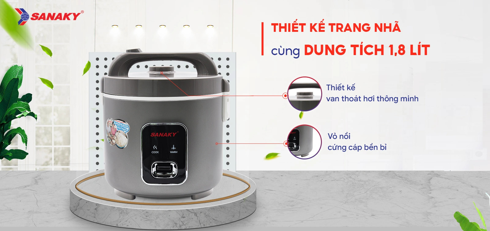 Nồi cơm điện Sanaky SNK-183J24G
