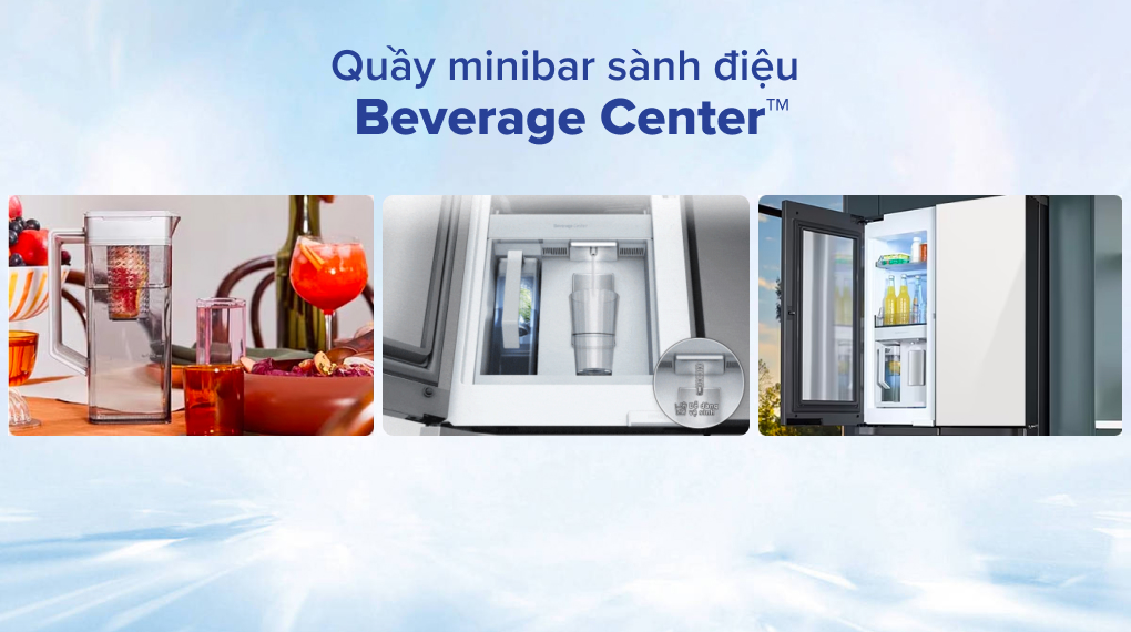 Tủ lạnh Samsung Inverter 648 lít Multi Door Bespoke Door-in-Door RF59CB66F8S/SV