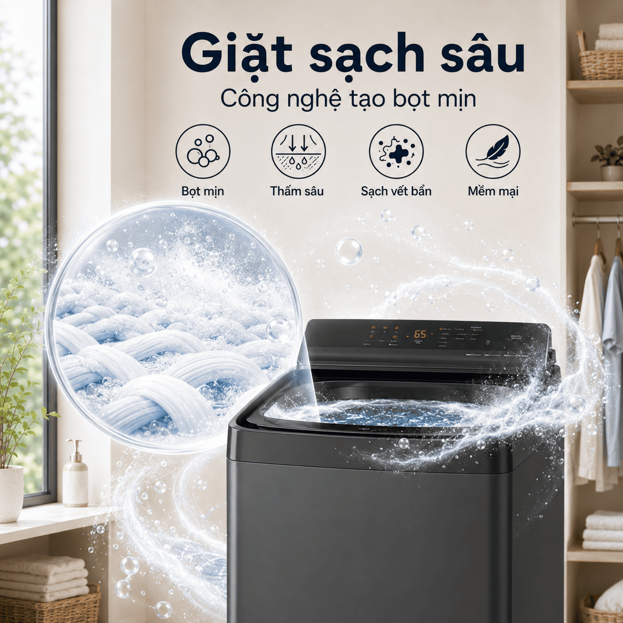 Máy giặt Panasonic Inverter 10 kg NA-FJ100X1DV