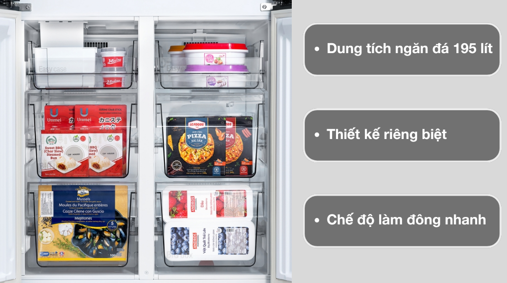 Tủ lạnh Panasonic Inverter 510 lít Multi Door NR-X561GB-VN