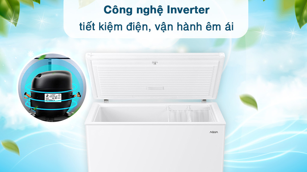 Tủ đông Aqua Inverter 301 lít AQF-C4001E