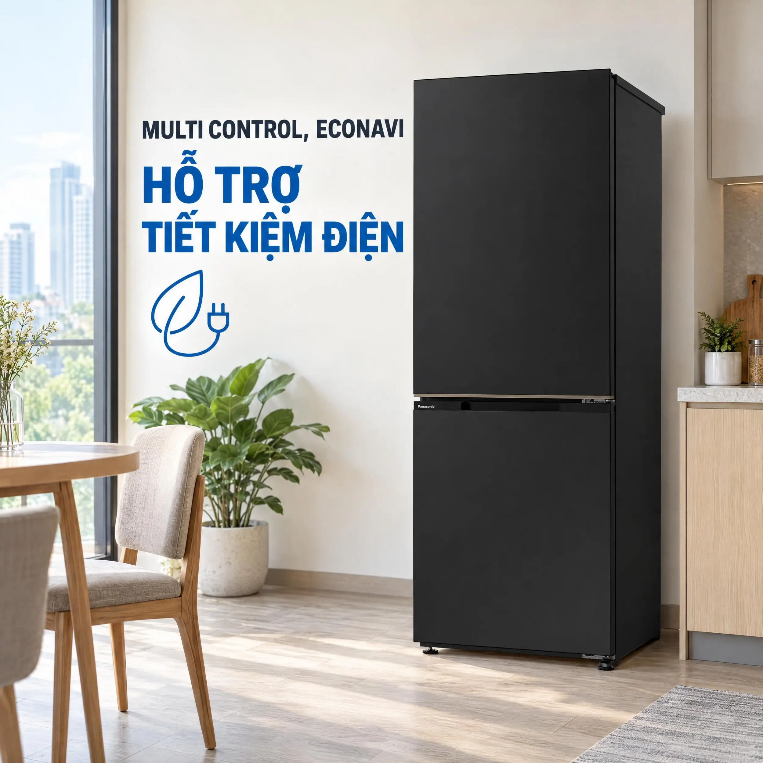 Tủ lạnh Panasonic Inverter 344 lít NR-BV372BWKV
