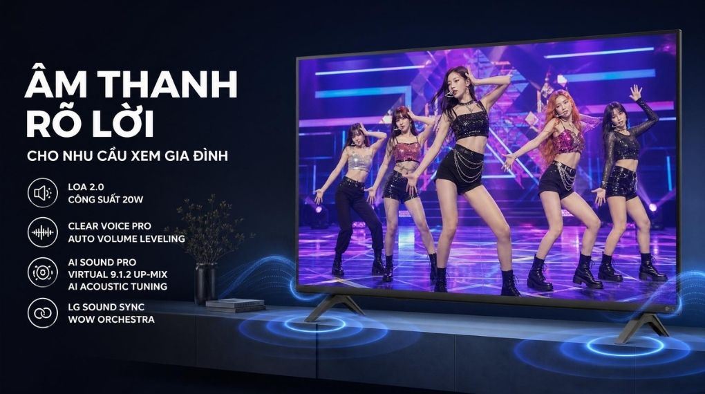 Smart Tivi LG AI 4K 43 inch 43NU855BPSA
