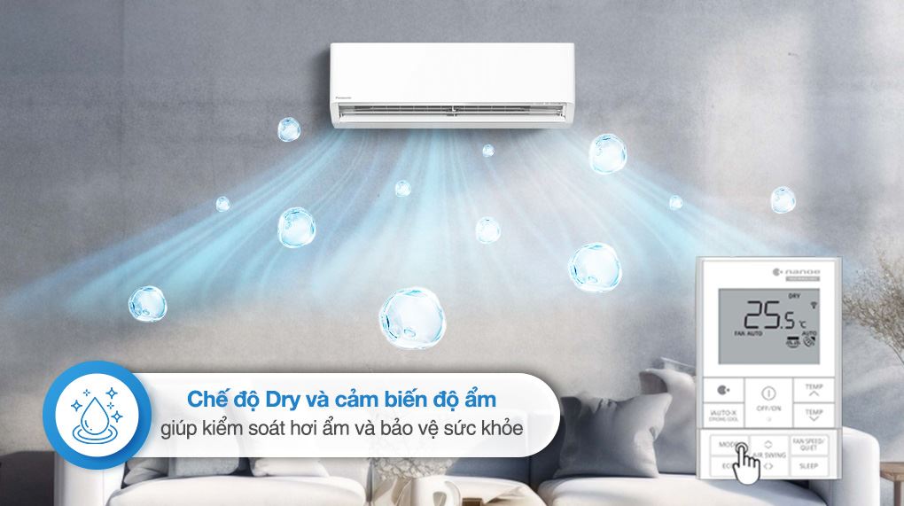 Điều hòa 2 chiều Panasonic Inverter 9.000BTU XZ9BKH-8