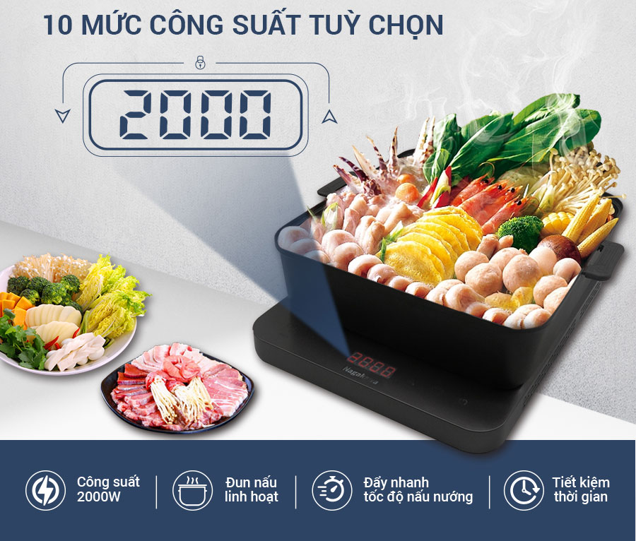 Bếp điện từ đa năng Nagakawa NAG0717