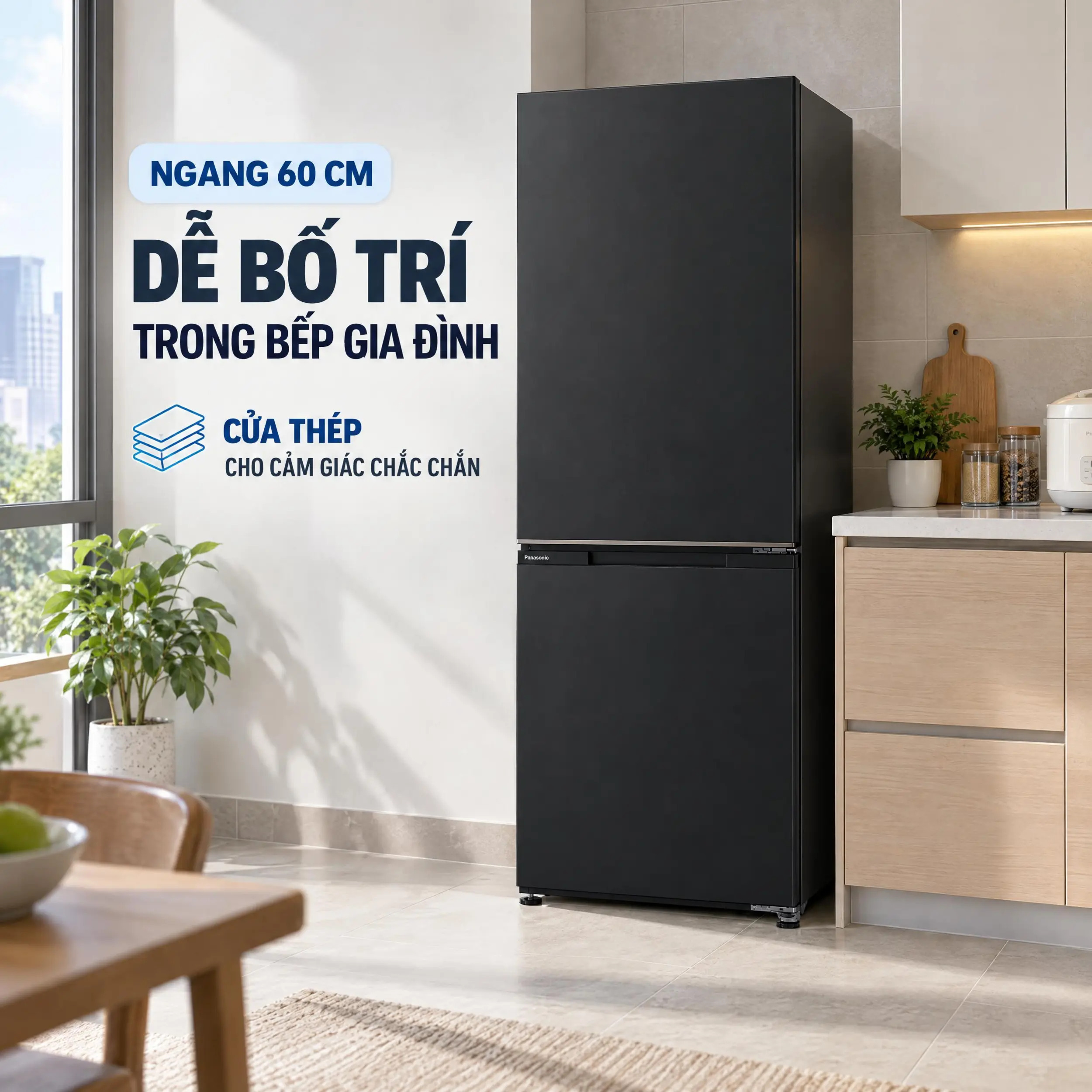 Tủ lạnh Panasonic Inverter 344 lít NR-BV372BWKV