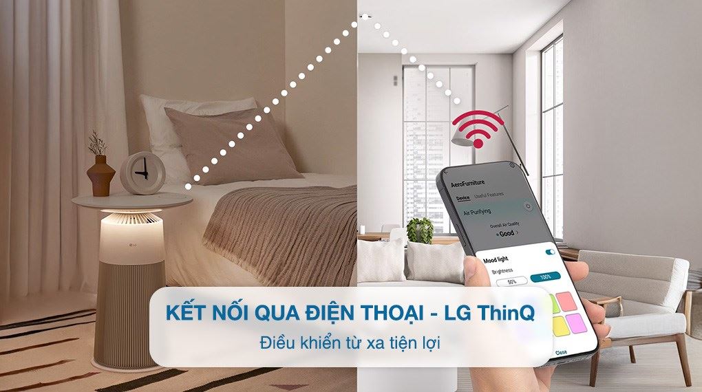 Máy lọc không khí LG PuriCare Aero Furniture 28W AS20GPBK0.ABAE