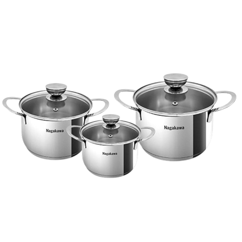 Bộ nồi Inox Nagakawa NAG1351