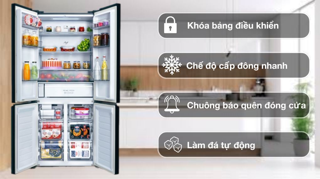 Tủ lạnh Panasonic Inverter 510 lít Multi Door NR-X561GB-VN