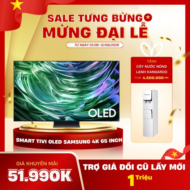 Smart Tivi OLED Samsung AI 4K 65 inch QA65S90HAKXXV