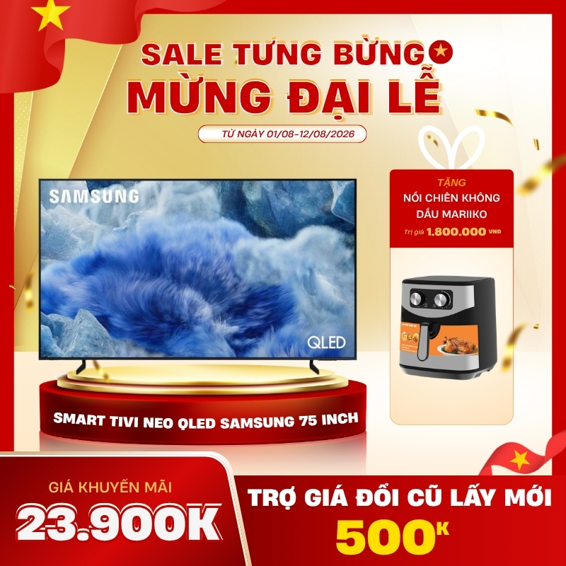 Smart Tivi QLED Samsung 4K 75 inch QA75Q8FAAKXXV