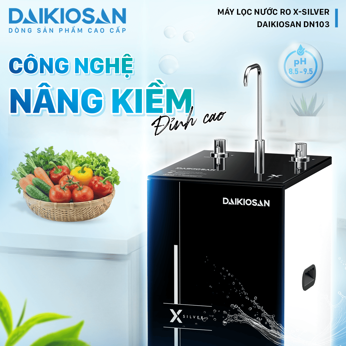 Máy lọc nước RO X-SILVER Daikiosan DN103