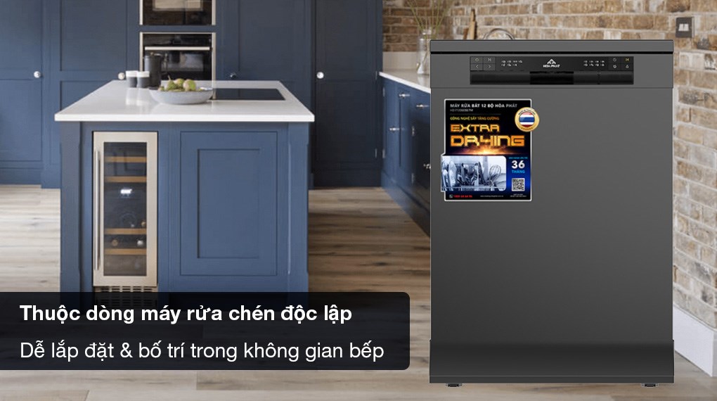 Máy bát chén độc lập Hòa Phát HDF1206EBB.TM