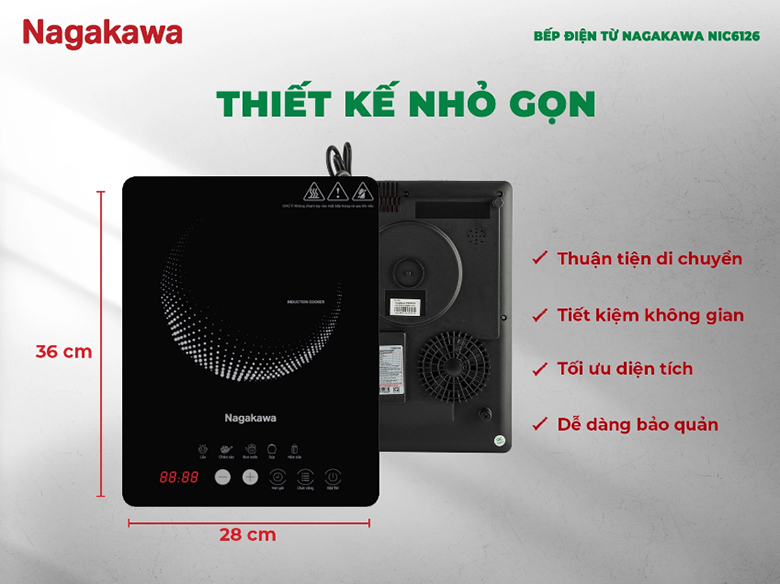 Bếp từ Nagakawa NIC6126
