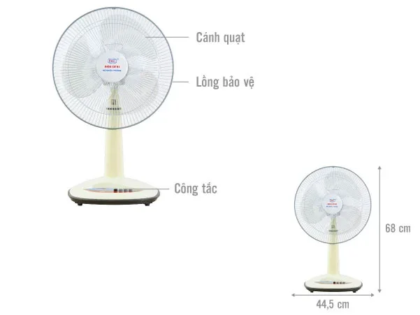 Quạt lửng điện cơ 91 QR-CO