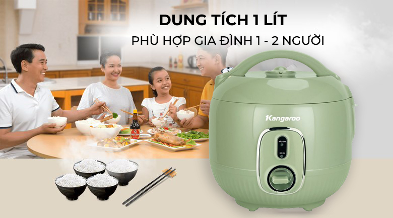 Nồi cơm điện Kangaroo 1 lít KGRC10M1