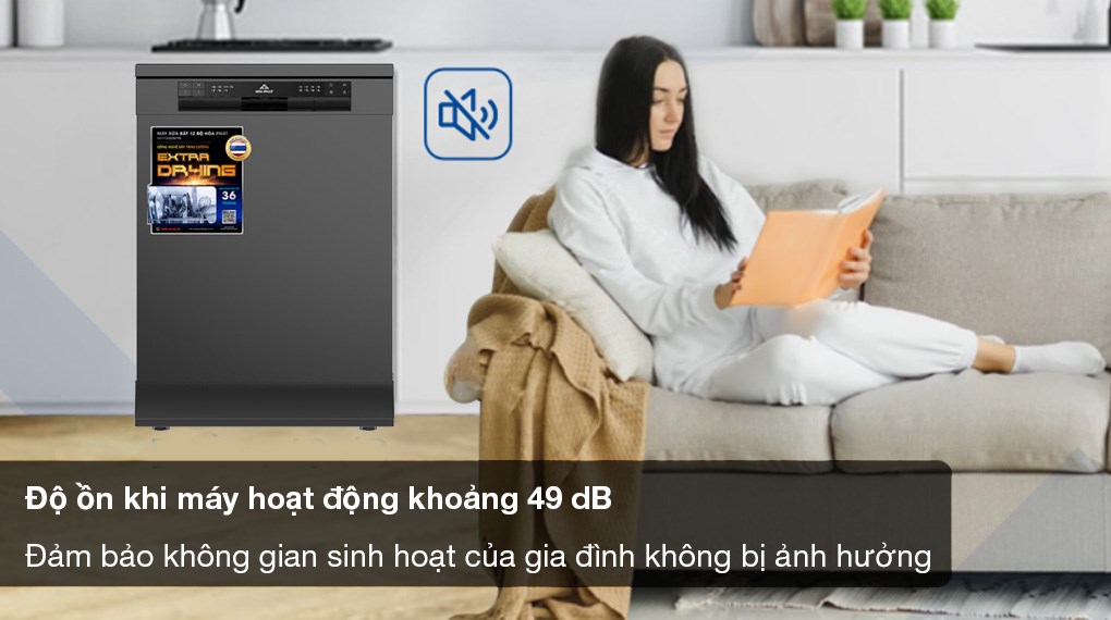Máy bát chén độc lập Hòa Phát HDF1206EBB.TM