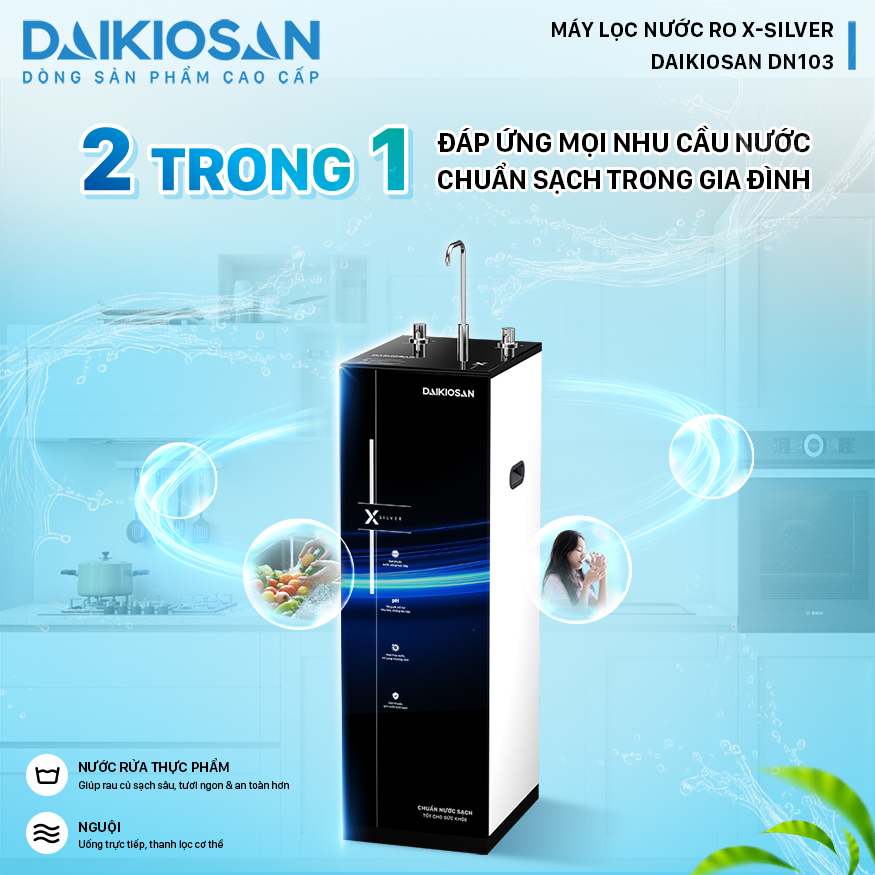 Máy lọc nước RO X-SILVER Daikiosan DN103