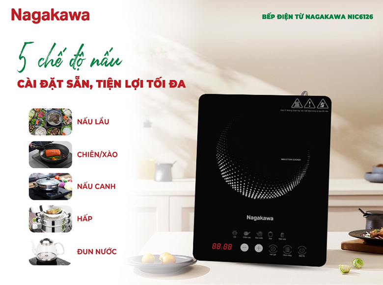 Bếp từ Nagakawa NIC6126