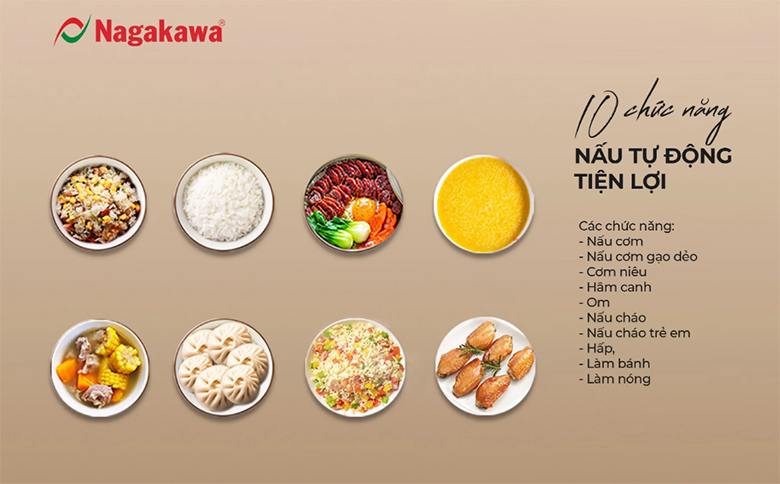 Nồi cơm điện tử Nagakawa NAG0142