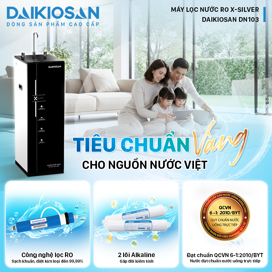 Máy lọc nước RO X-SILVER Daikiosan DN103