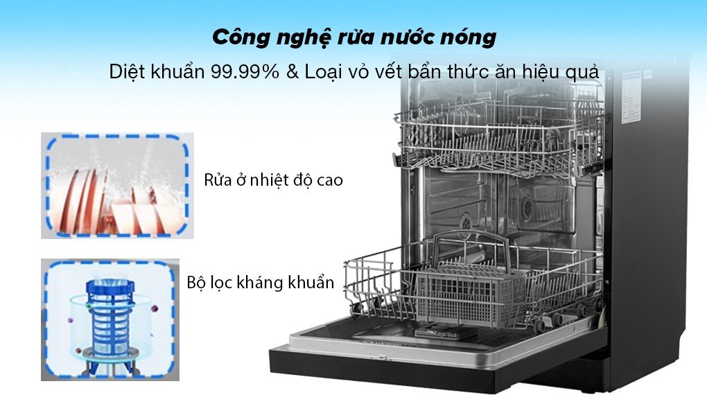 Máy bát chén độc lập Hòa Phát HDF1206EBB.TM