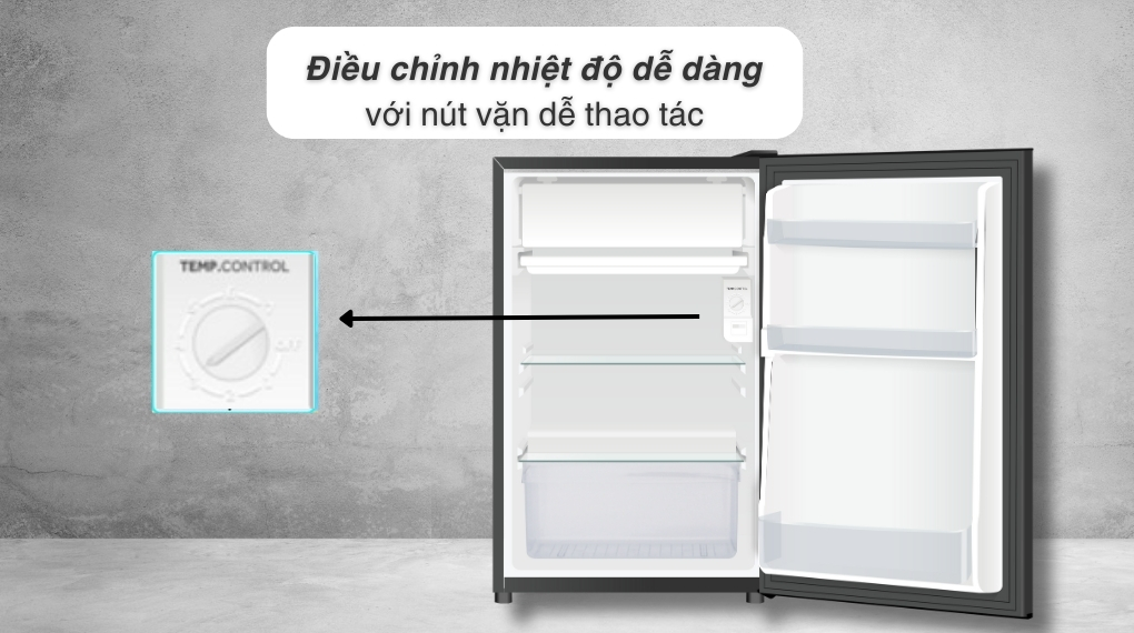 Tủ lạnh Aqua 90 lít AQR-D100FA(BS)