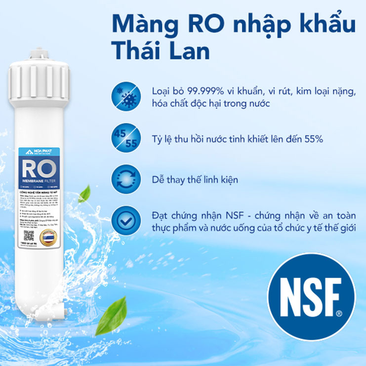 Máy lọc nước RO Hòa Phát HPR533