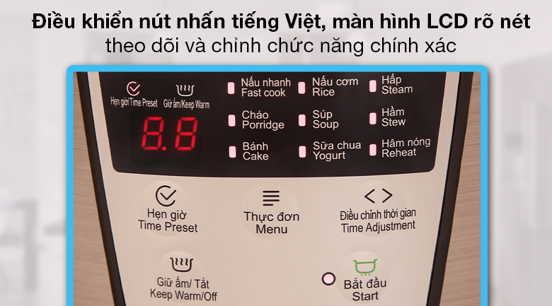 Nồi cơm điện tử Kangaroo 1.8 lít KG18DR7